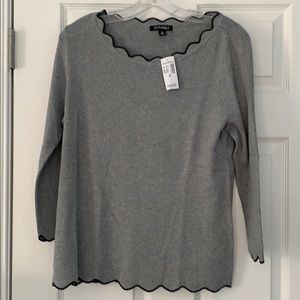 Black and grey sweater
